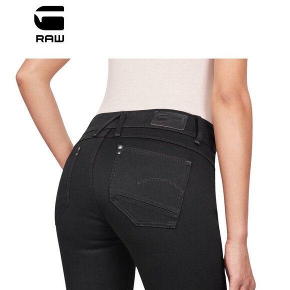 G-Star RAW | Black Lynn Women's Super Skinny Jeans 24 x 32 - Picture 2 of 15